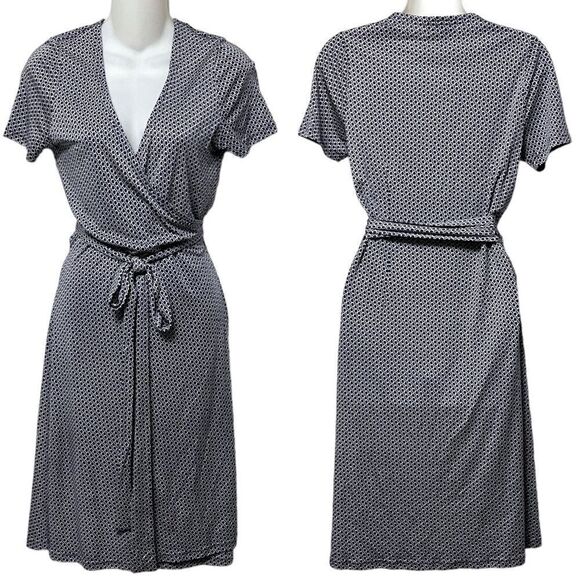 PURE COLLECTION 100% Silk Wrap Dress 8/10 - Picture 1 of 7